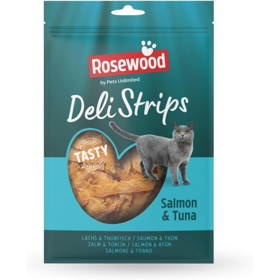 Rosewood Tuna and Salmon Strips, 40 g, Delicious Treats for Dogs Rosewood Tuna and Salmon Strips, 40 g, Delicious Treats for Dogs