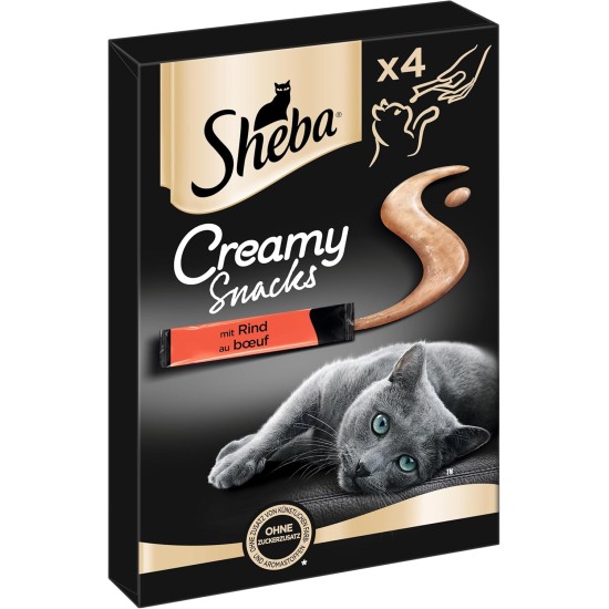 Sheba Creamy Snacks bag with salmon MSC, 11 x 4 x 12 g Sheba Creamy Snacks bag with salmon MSC, 11 x 4 x 12 g