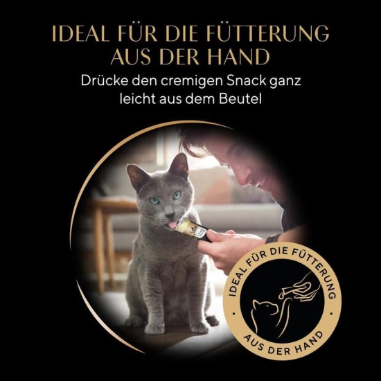 Sheba Creamy Snacks, creamy cat treats with 3 flavours, 6 bags each, 18 x 12 g Sheba Creamy Snacks, creamy cat treats with 3 flavours, 6 bags each, 18 x 12 g