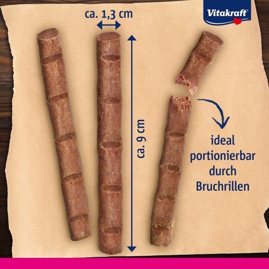 Vitakraft Cat Stick Classic, Cat Treat, Meaty Stick, with Poultry and Liver, Storage Size, No Added Sugar (10 x 36 g) Vitakraft Cat Stick Classic, Cat Treat, Meaty Stick, with Poultry and Liver, Storage Size, No Added Sugar (10 x 36 g)