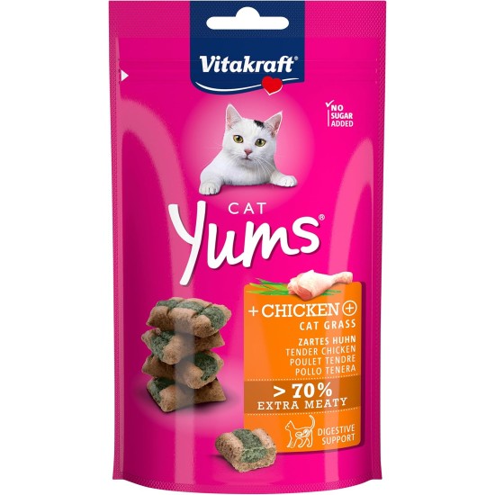 Vitakraft Cat Yums Chicken/Catnip 40 g - Pack of 9 Vitakraft Cat Yums Chicken/Catnip 40 g - Pack of 9