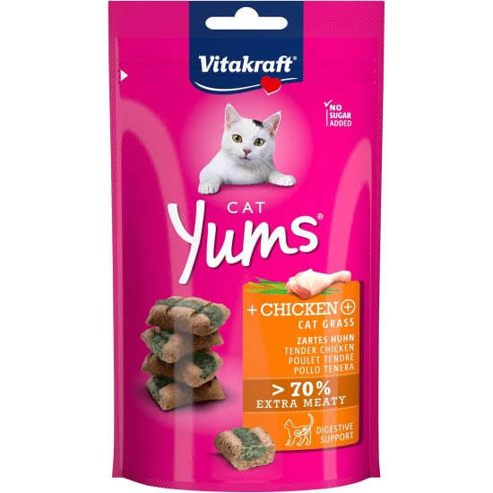 Vitakraft Cat Yums Chicken/Catnip 40 g - Pack of 9 Vitakraft Cat Yums Chicken/Catnip 40 g - Pack of 9