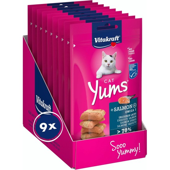 Vitakraft Cat Yums Salmon, 9-pack (9x40g) Vitakraft Cat Yums Salmon, 9-pack (9x40g)