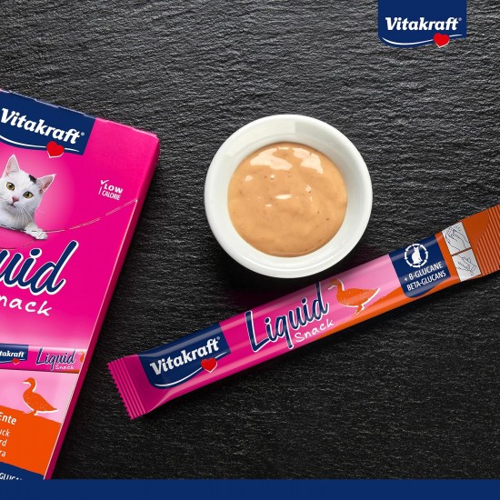 Vitakraft Liquid Snack for Cats, Cats Treats in Mega Pack, Creamy Texture, with Beef, with Chicken, with Salmon, 1 Storage Pack (48 x 15 g) Vitakraft Liquid Snack for Cats, Cats Treats in Mega Pack, Creamy Texture, with Beef, with Chicken, with Salmon, 1 Storage Pack (48 x 15 g)