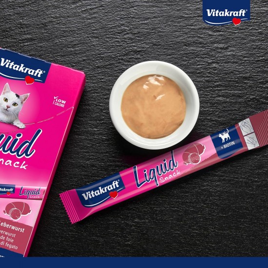 Vitakraft Liquid Snack for Cats, Cats Treats in Mega Pack, Creamy Texture, with Beef, with Chicken, with Salmon, 1 Storage Pack (48 x 15 g) Vitakraft Liquid Snack for Cats, Cats Treats in Mega Pack, Creamy Texture, with Beef, with Chicken, with Salmon, 1 Storage Pack (48 x 15 g)