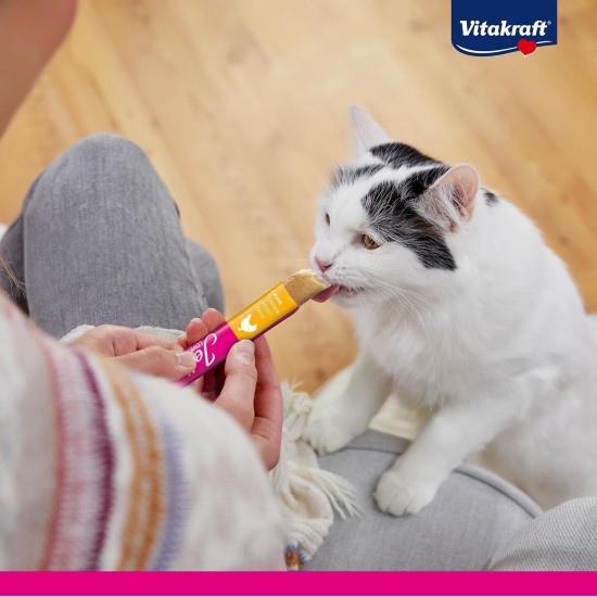Vitakraft Pure Stick, Cat Treat, Meaty Stick, with Chicken, Individual Sticks, Also for Nutritionally Sensitive Cats, No Added Sugar (1 x 20 g) Vitakraft Pure Stick, Cat Treat, Meaty Stick, with Chicken, Individual Sticks, Also for Nutritionally Sensitive Cats, No Added Sugar (1 x 20 g)