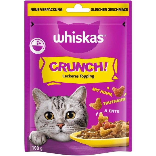 WHISKAS Anti-Hairball Cat Snacks 6 x 50g - Delicious Snacks Against Hairballs for Healthy Fur WHISKAS Anti-Hairball Cat Snacks 6 x 50g - Delicious Snacks Against Hairballs for Healthy Fur