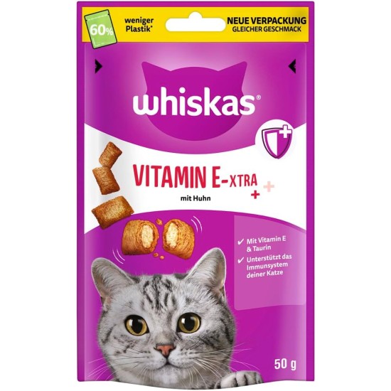 WHISKAS Anti-Hairball Cat Snacks 6 x 50g - Delicious Snacks Against Hairballs for Healthy Fur WHISKAS Anti-Hairball Cat Snacks 6 x 50g - Delicious Snacks Against Hairballs for Healthy Fur
