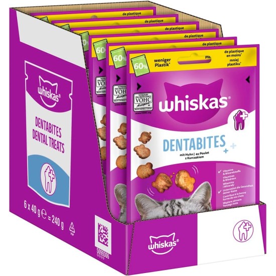 WHISKAS Anti-Hairball Cat Snacks 6 x 50g - Delicious Snacks Against Hairballs for Healthy Fur WHISKAS Anti-Hairball Cat Snacks 6 x 50g - Delicious Snacks Against Hairballs for Healthy Fur