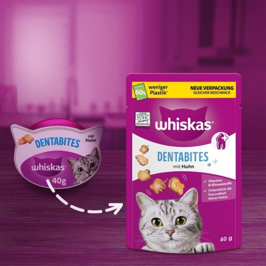 WHISKAS Anti-Hairball Cat Snacks 6 x 50g - Delicious Snacks Against Hairballs for Healthy Fur WHISKAS Anti-Hairball Cat Snacks 6 x 50g - Delicious Snacks Against Hairballs for Healthy Fur