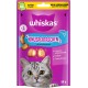 WHISKAS Crispy Bags Cat Snacks Chicken & Cheese 6 x 60 g - Snacks with Chicken and Cheese for Cats