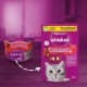 WHISKAS Crispy Bags Cat Snacks Chicken & Cheese 6 x 60 g - Snacks with Chicken and Cheese for Cats