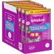 WHISKAS Crispy Bags Cat Snacks Chicken & Cheese 6 x 60 g - Snacks with Chicken and Cheese for Cats