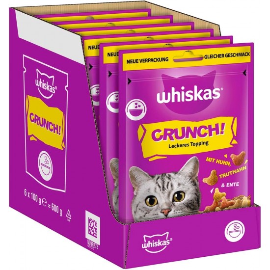 WHISKAS Milk Kitten Cat Snacks 2-12 Months 6 x 50 g - Special Snacks for Kittens with Milk Flavour WHISKAS Milk Kitten Cat Snacks 2-12 Months 6 x 50 g - Special Snacks for Kittens with Milk Flavour