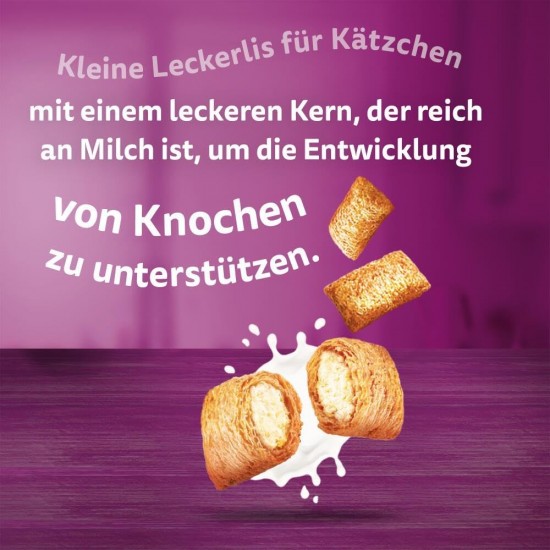 WHISKAS Milk Kitten Cat Snacks 2-12 Months 6 x 50 g - Special Snacks for Kittens with Milk Flavour WHISKAS Milk Kitten Cat Snacks 2-12 Months 6 x 50 g - Special Snacks for Kittens with Milk Flavour