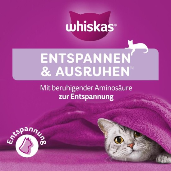 WHISKAS® Portionsbeutel Relax & Unwind mit Huhn 8 x 45g WHISKAS® Portionsbeutel Relax & Unwind mit Huhn 8 x 45g