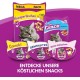 Whiskas Crispy Bags Cat Snacks with Chicken and Cheese 4x 180 g (4 Packs) – Various Product Packages Available Whiskas Crispy Bags Cat Snacks with Chicken and Cheese 4x 180 g (4 Packs) – Various Product Packages Available