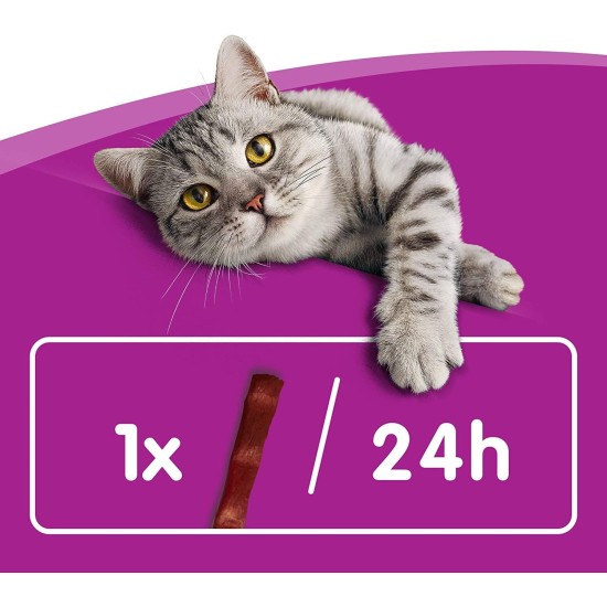 Whiskas Sticks – Chicken Flavoured Cat Snack – Irresistible Taste Experience – Many Vitamins and Minerals – 14 Packs of 36 g Whiskas Sticks – Chicken Flavoured Cat Snack – Irresistible Taste Experience – Many Vitamins and Minerals – 14 Packs of 36 g