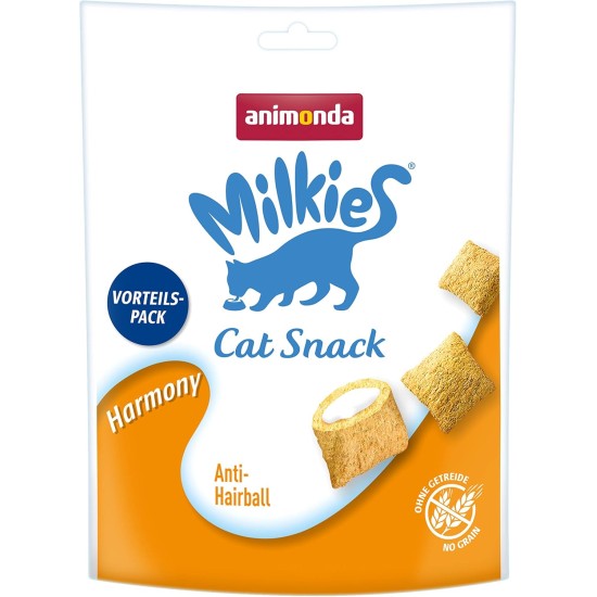 animonda Milkies Cat Snack with Milk - Selection Mix Pack (6 x 30 g), Grain-Free Crisp Cushion Milk Cat Snacks for Adult Cats animonda Milkies Cat Snack with Milk - Selection Mix Pack (6 x 30 g), Grain-Free Crisp Cushion Milk Cat Snacks for Adult Cats