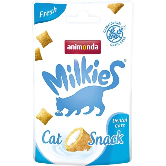 animonda Milkies Cat Snack with Milk - Selection Mix Pack (6 x 30 g), Grain-Free Crisp Cushion Milk Cat Snacks for Adult Cats animonda Milkies Cat Snack with Milk - Selection Mix Pack (6 x 30 g), Grain-Free Crisp Cushion Milk Cat Snacks for Adult Cats