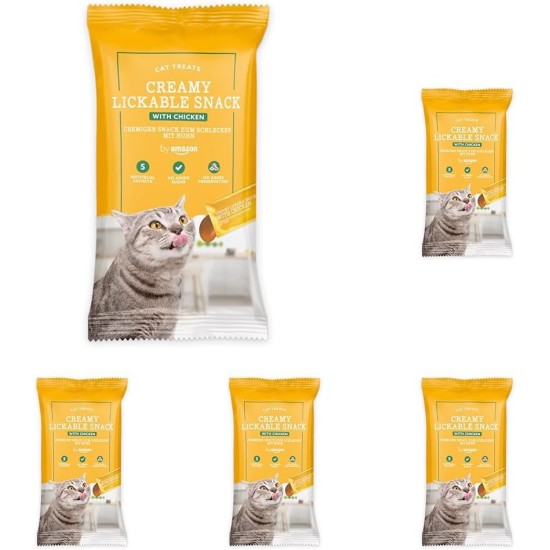 by Amazon 5 x 15g 75g Lick Cat Snack Salmon by Amazon 5 x 15g 75g Lick Cat Snack Salmon
