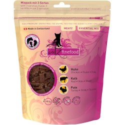 catz finefood Meatz Cat Treats Essential Mix – Crispy Strips from the Most Popular Meat – Cat Snack for Allergy Sufferers without Sugar, Grain-Free (1 x 45 g) catz finefood Meatz Cat Treats Essential Mix – Crispy Strips from the Most Popular Meat – Cat Snack for Allergy Sufferers without Sugar, Grain-Free (1 x 45 g)