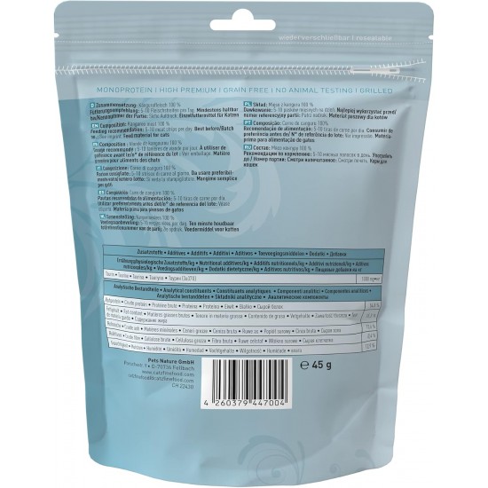catz finefood Meatz Cat Treats Essential Mix – Crispy Strips from the Most Popular Meat – Cat Snack for Allergy Sufferers without Sugar, Grain-Free (1 x 45 g) catz finefood Meatz Cat Treats Essential Mix – Crispy Strips from the Most Popular Meat – Cat Snack for Allergy Sufferers without Sugar, Grain-Free (1 x 45 g)