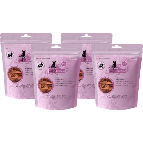 catz finefood Meatz Cat Treats Essential Mix – Crispy Strips from the Most Popular Meat – Cat Snack for Allergy Sufferers without Sugar, Grain-Free (1 x 45 g) catz finefood Meatz Cat Treats Essential Mix – Crispy Strips from the Most Popular Meat – Cat Snack for Allergy Sufferers without Sugar, Grain-Free (1 x 45 g)