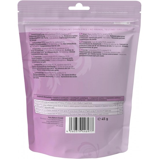catz finefood Meatz Cat Treats Essential Mix – Crispy Strips from the Most Popular Meat – Cat Snack for Allergy Sufferers without Sugar, Grain-Free (1 x 45 g) catz finefood Meatz Cat Treats Essential Mix – Crispy Strips from the Most Popular Meat – Cat Snack for Allergy Sufferers without Sugar, Grain-Free (1 x 45 g)