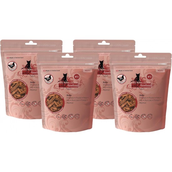 catz finefood Meatz Cat Treats Essential Mix – Crispy Strips from the Most Popular Meat – Cat Snack for Allergy Sufferers without Sugar, Grain-Free (1 x 45 g) catz finefood Meatz Cat Treats Essential Mix – Crispy Strips from the Most Popular Meat – Cat Snack for Allergy Sufferers without Sugar, Grain-Free (1 x 45 g)