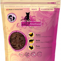 catz finefood Meatz Cat Treats Essential Mix – Crispy Strips from the Most Popular Meat – Cat Snack for Allergy Sufferers without Sugar, Grain-Free (1 x 45 g) catz finefood Meatz Cat Treats Essential Mix – Crispy Strips from the Most Popular Meat – Cat Snack for Allergy Sufferers without Sugar, Grain-Free (1 x 45 g)