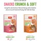 mera Crunch & Soft with Salmon, 200 g Delicious Cat Treats, Nutritious Cat Snack Full of Vitamins and Minerals, Crisky Cushion with Creamy Filling mera Crunch & Soft with Salmon, 200 g Delicious Cat Treats, Nutritious Cat Snack Full of Vitamins and Minerals, Crisky Cushion with Creamy Filling