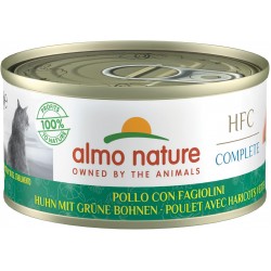 Almo Nature – HFC Complete – Huhn mit grünen Bohnen – Nassfutter für ausgewachsene Katzen, 24 Packungen à 70 g Almo Nature – HFC Complete – Huhn mit grünen Bohnen – Nassfutter für ausgewachsene Katzen, 24 Packungen à 70 g