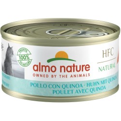 Almo Nature – HFC Natural – Huhn mit Quinoa – Nassfutter für ausgewachsene Katzen, 24 Packungen à 70 g Almo Nature – HFC Natural – Huhn mit Quinoa – Nassfutter für ausgewachsene Katzen, 24 Packungen à 70 g