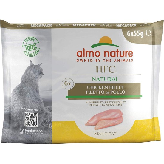 Almo Nature Classic Cat Pouch Value Pack 6 X 55g - Chicken Fillet Almo Nature Classic Cat Pouch Value Pack 6 X 55g - Chicken Fillet