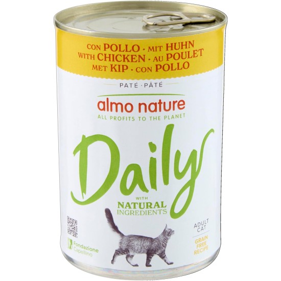 Almo Nature Daily Cat Food with Beef, Complete Food for Cats, Wet Food, Pack of 32 (32 x 100 g) Almo Nature Daily Cat Food with Beef, Complete Food for Cats, Wet Food, Pack of 32 (32 x 100 g)