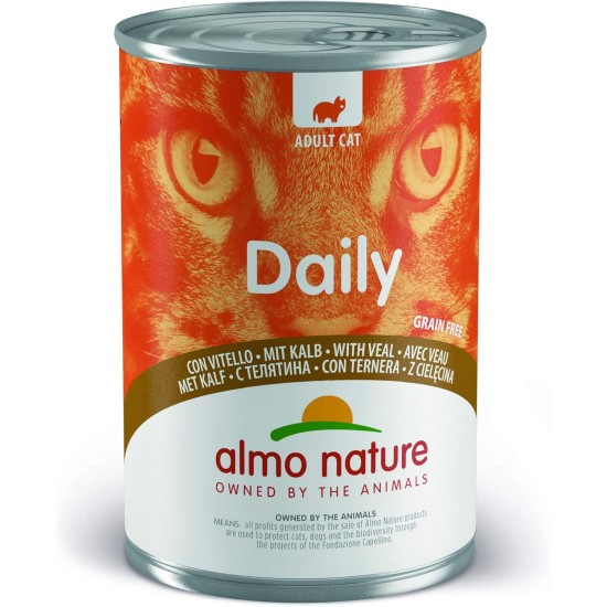 Almo Nature Daily Grain Free Cat Food, Mousse with Chicken, Complete Food for Cats, Wet Food, Pack of 24 (24 x 85 g) Almo Nature Daily Grain Free Cat Food, Mousse with Chicken, Complete Food for Cats, Wet Food, Pack of 24 (24 x 85 g)