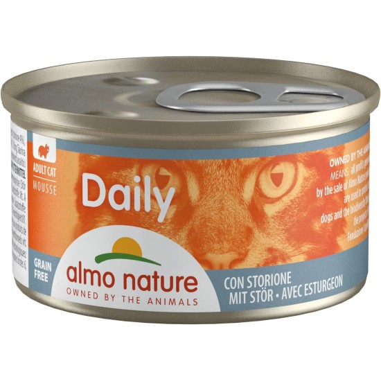 Almo Nature Daily Grain Free Cat Food, Mousse with Chicken, Complete Food for Cats, Wet Food, Pack of 24 (24 x 85 g) Almo Nature Daily Grain Free Cat Food, Mousse with Chicken, Complete Food for Cats, Wet Food, Pack of 24 (24 x 85 g)