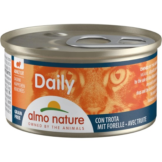 Almo Nature Daily Grain Free Cat Food, Mousse with Chicken, Complete Food for Cats, Wet Food, Pack of 24 (24 x 85 g) Almo Nature Daily Grain Free Cat Food, Mousse with Chicken, Complete Food for Cats, Wet Food, Pack of 24 (24 x 85 g)