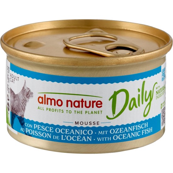Almo Nature Daily Grain Free Cat Food, Mousse with Chicken, Complete Food for Cats, Wet Food, Pack of 24 (24 x 85 g) Almo Nature Daily Grain Free Cat Food, Mousse with Chicken, Complete Food for Cats, Wet Food, Pack of 24 (24 x 85 g)