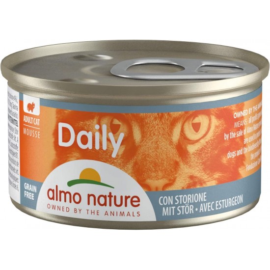 Almo Nature Daily Wet Food for Adults Cats Mousse with Salmon - Tin 24 x 85 g Almo Nature Daily Wet Food for Adults Cats Mousse with Salmon - Tin 24 x 85 g