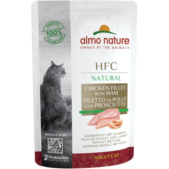 Almo Nature HFC Jelly Wet Cat Food Pouch with Tuna (Pack of 24 x55g) Almo Nature HFC Jelly Wet Cat Food Pouch with Tuna (Pack of 24 x55g)