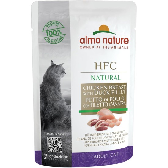 Almo Nature HFC Jelly Wet Cat Food Pouch with Tuna (Pack of 24 x55g) Almo Nature HFC Jelly Wet Cat Food Pouch with Tuna (Pack of 24 x55g)
