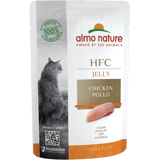 Almo Nature HFC Jelly Wet Cat Food Pouch with Tuna (Pack of 24 x55g) Almo Nature HFC Jelly Wet Cat Food Pouch with Tuna (Pack of 24 x55g)