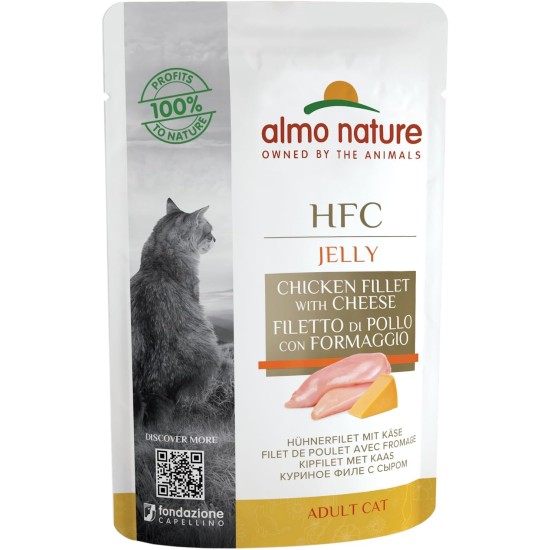 Almo Nature HFC Jelly Wet Cat Food Pouch with Tuna (Pack of 24 x55g) Almo Nature HFC Jelly Wet Cat Food Pouch with Tuna (Pack of 24 x55g)