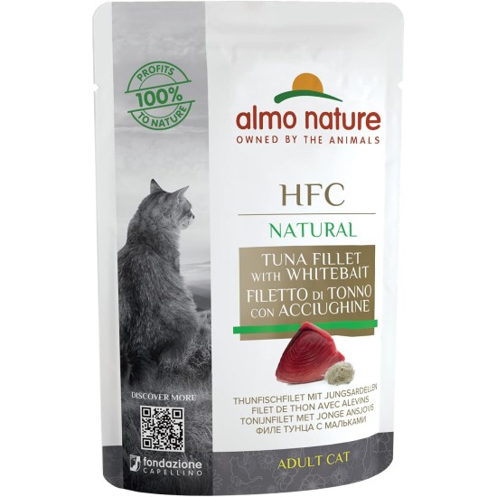 Almo Nature HFC Jelly Wet Cat Food Pouch with Tuna (Pack of 24 x55g) Almo Nature HFC Jelly Wet Cat Food Pouch with Tuna (Pack of 24 x55g)