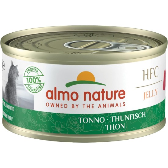 Almo Nature HFC Jelly Wet Food for Adults Cats Tuna - Tin 70 g Almo Nature HFC Jelly Wet Food for Adults Cats Tuna - Tin 70 g