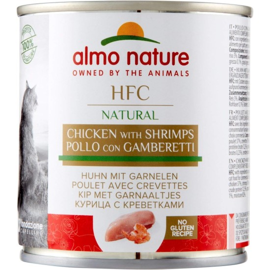 Almo Nature HFC Natural - Chicken Fillet (Pack of 12 x 280g Tin) Almo Nature HFC Natural - Chicken Fillet (Pack of 12 x 280g Tin)