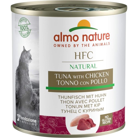 Almo Nature HFC Natural - Tuna and Chicken (Pack of 12 x 280g Tin) Almo Nature HFC Natural - Tuna and Chicken (Pack of 12 x 280g Tin)