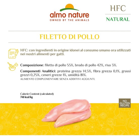 Almo Nature HFC Natural - Tuna and Chicken (Pack of 12 x 280g Tin) Almo Nature HFC Natural - Tuna and Chicken (Pack of 12 x 280g Tin)
